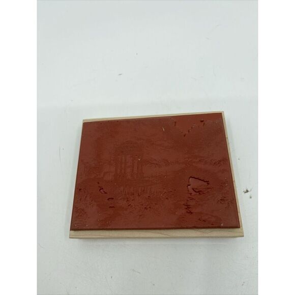 Thomas Kinkade THE GARDEN OF PRAYER Relgious Landscape Wood Rubber Stamp TK-107 - Picture 2 of 5